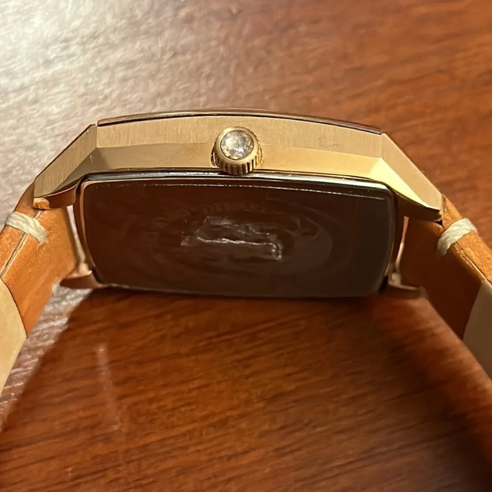 NWOT Diesel “Becky” rose gold women’s watch 32mm square face